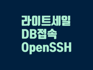 lightsail-db-접속